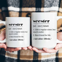 Seester Gift For Sister Definition - Personalized Mug