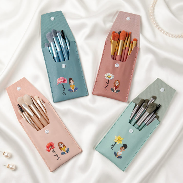 Self-Gift-Birth-Flower-With-Name-Personalized-Makeup-Brush-Bag-2