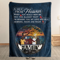 Send A Hug From Heaven - Personalized Blanket