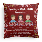 Sending A Big Hug - Personalized Photo Pillow (Insert Included)
