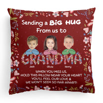 Sending A Big Hug - Personalized Photo Pillow (Insert Included)