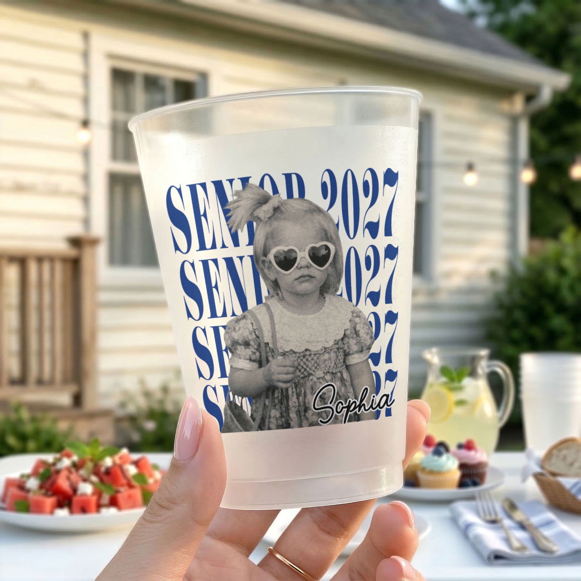 Senior Custom Vintage Photo - Personalized Cups