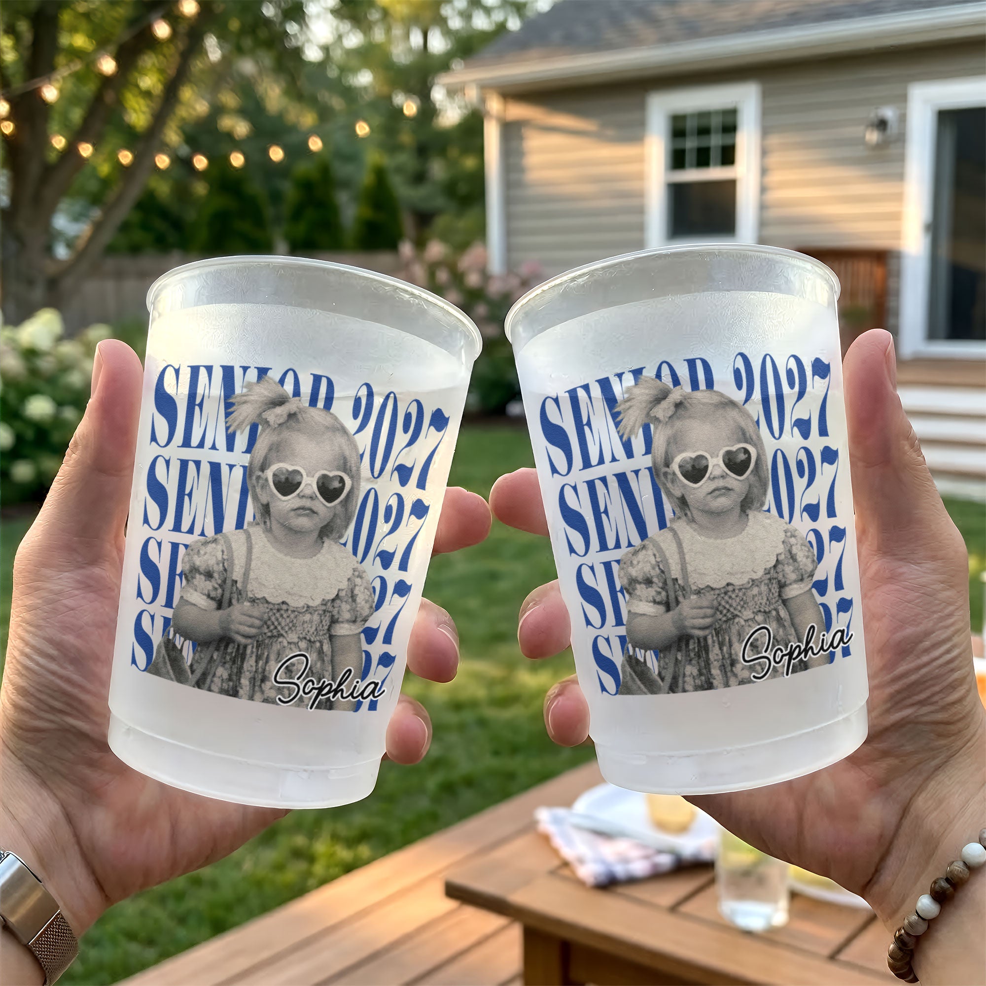 Senior Custom Vintage Photo - Personalized Cups