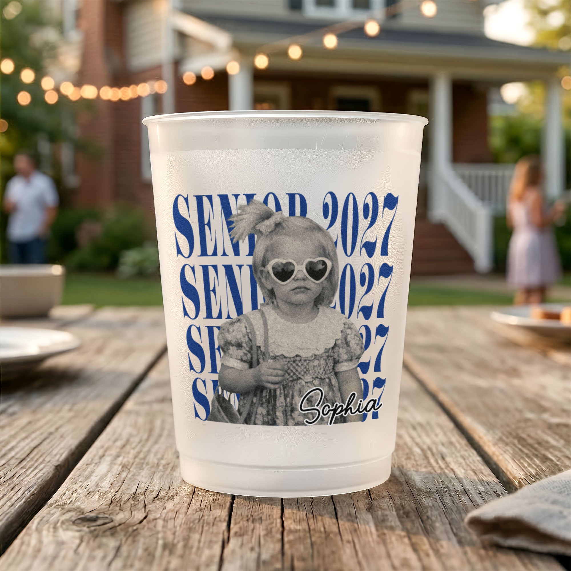 Senior Custom Vintage Photo - Personalized Cups