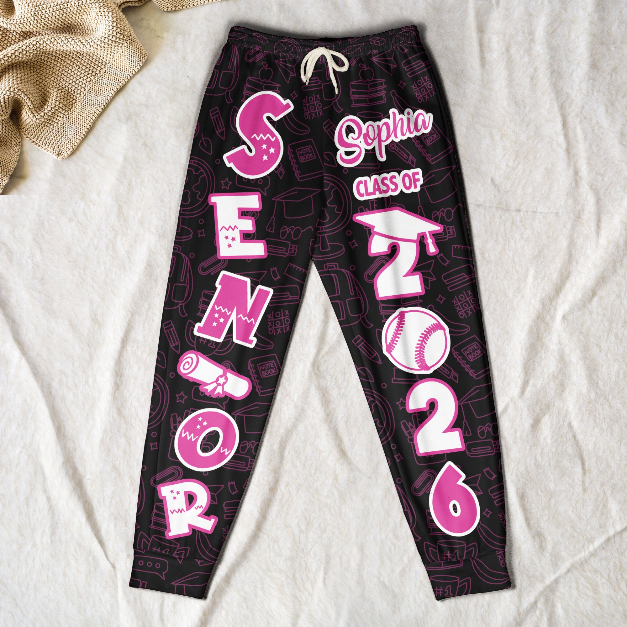 Senior High School, College - Personalized Sweatpants, Lounge Pants With Pockets