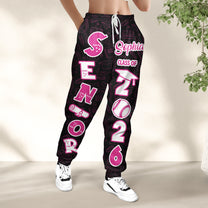 Senior High School, College - Personalized Sweatpants, Lounge Pants With Pockets