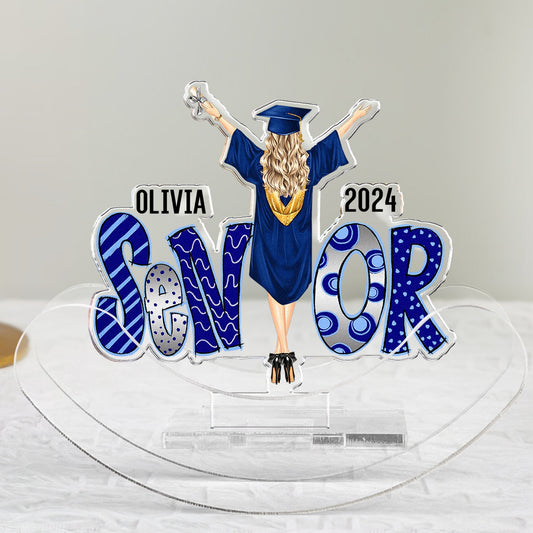 Senior - Personalized Acrylic Shaking Stand