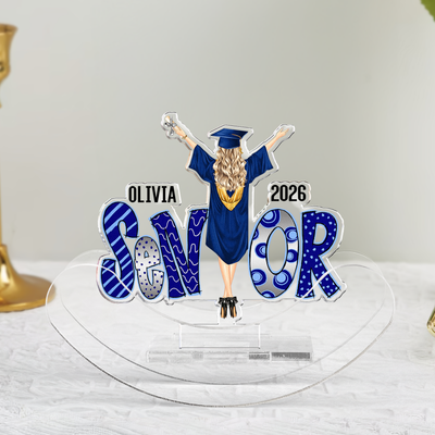 Senior - Personalized Acrylic Shaking Stand