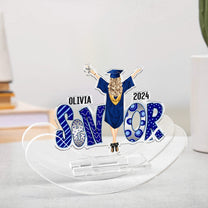 Senior - Personalized Acrylic Shaking Stand