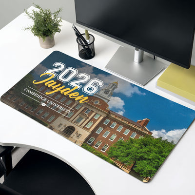 Senior Custom Photo, University Portrait, College Portrait, High School Portrait - Personalized Desk Mat