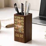 Senior-Custom-Vintage-Photo-Personalized-Pen-Holder-With-Clock-1