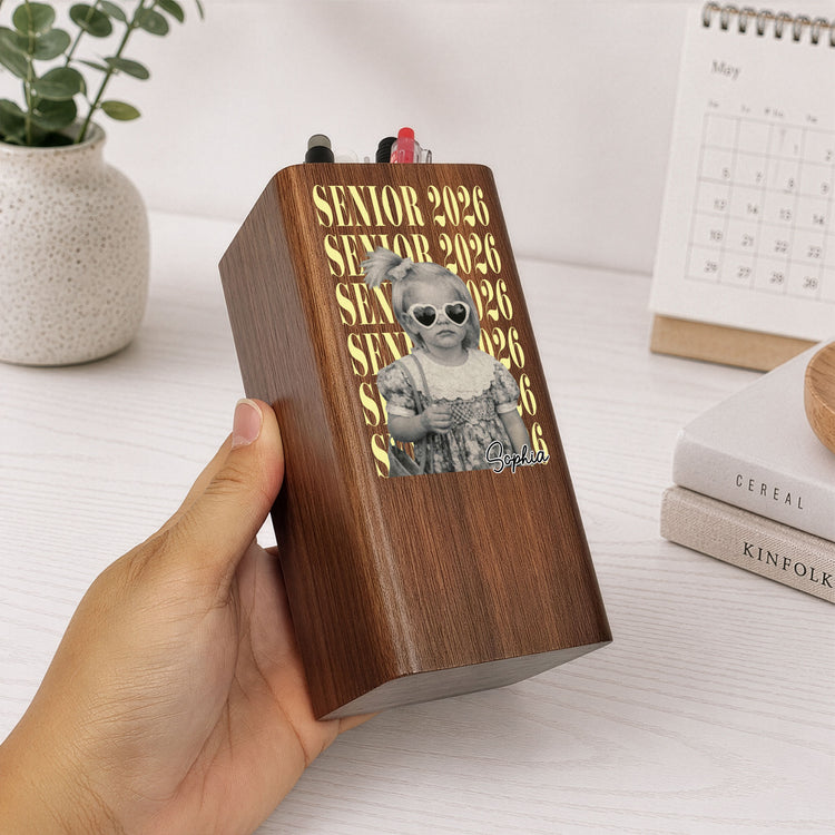 Senior-Custom-Vintage-Photo-Personalized-Pen-Holder-With-Clock-2