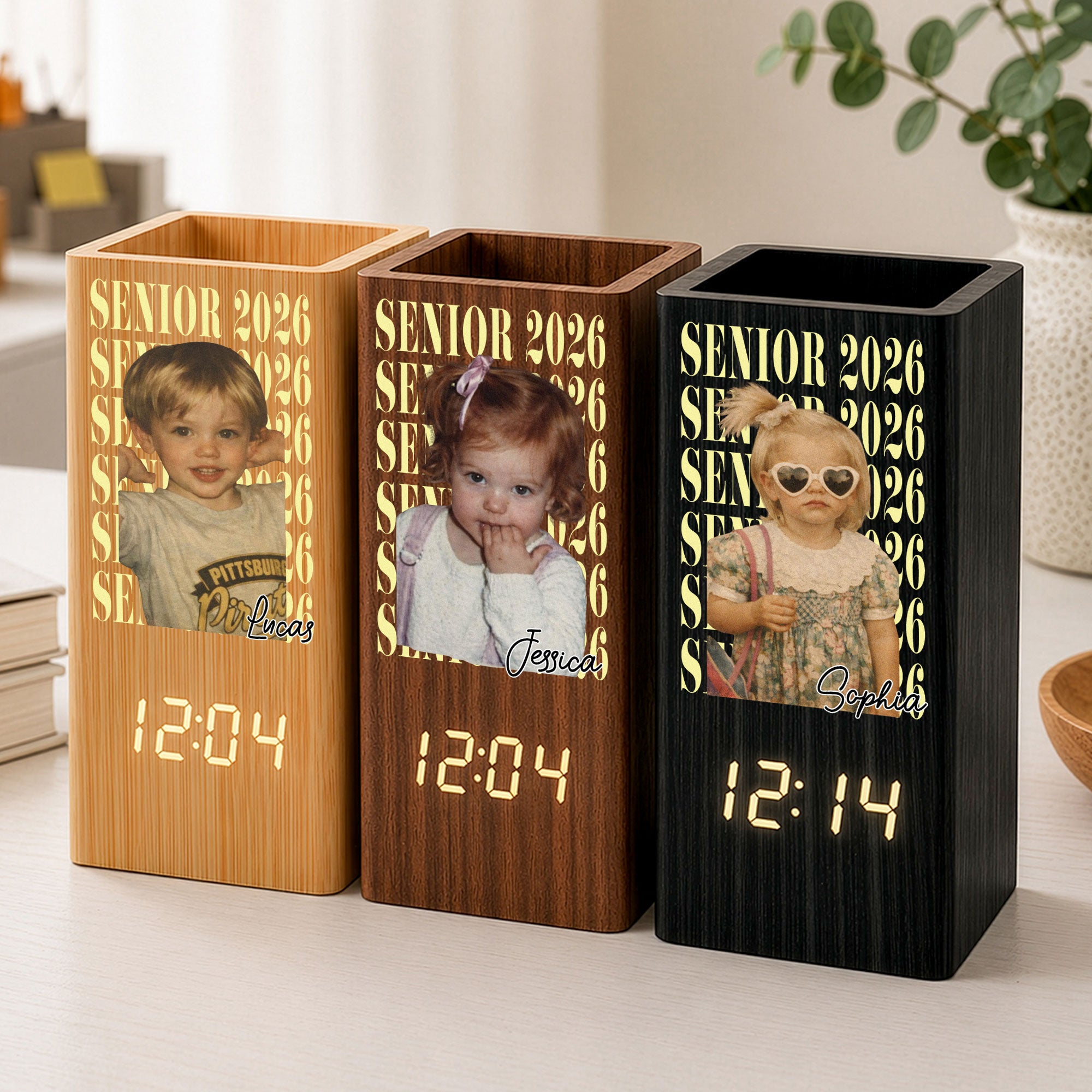 Senior-Custom-Vintage-Photo-Personalized-Pen-Holder-With-Clock-3