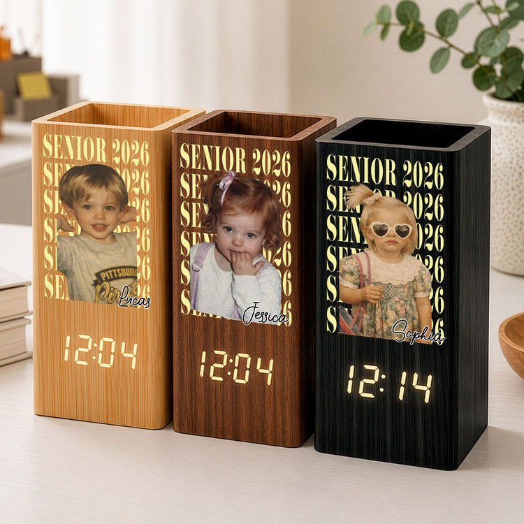 Senior-Custom-Vintage-Photo-Personalized-Pen-Holder-With-Clock-3