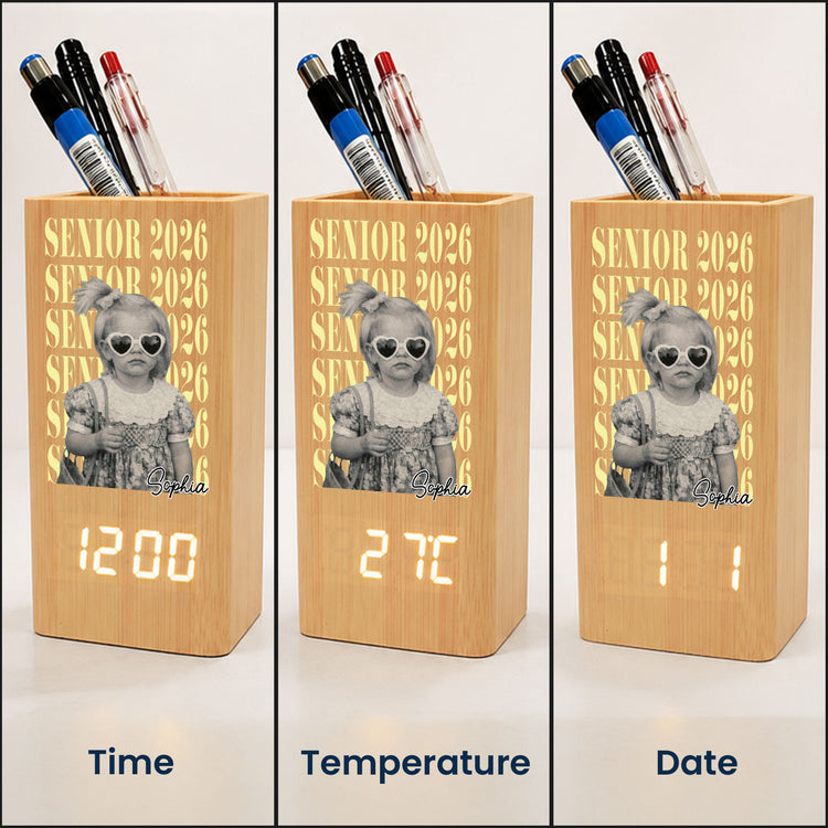 Senior-Custom-Vintage-Photo-Personalized-Pen-Holder-With-Clock-4