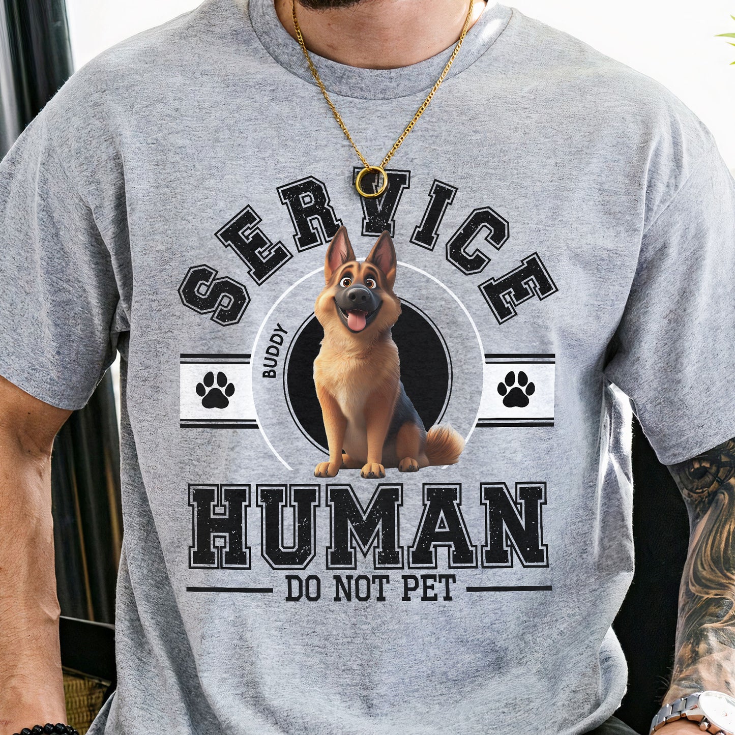 Service Human, Do Not Pet - Personalized Shirt