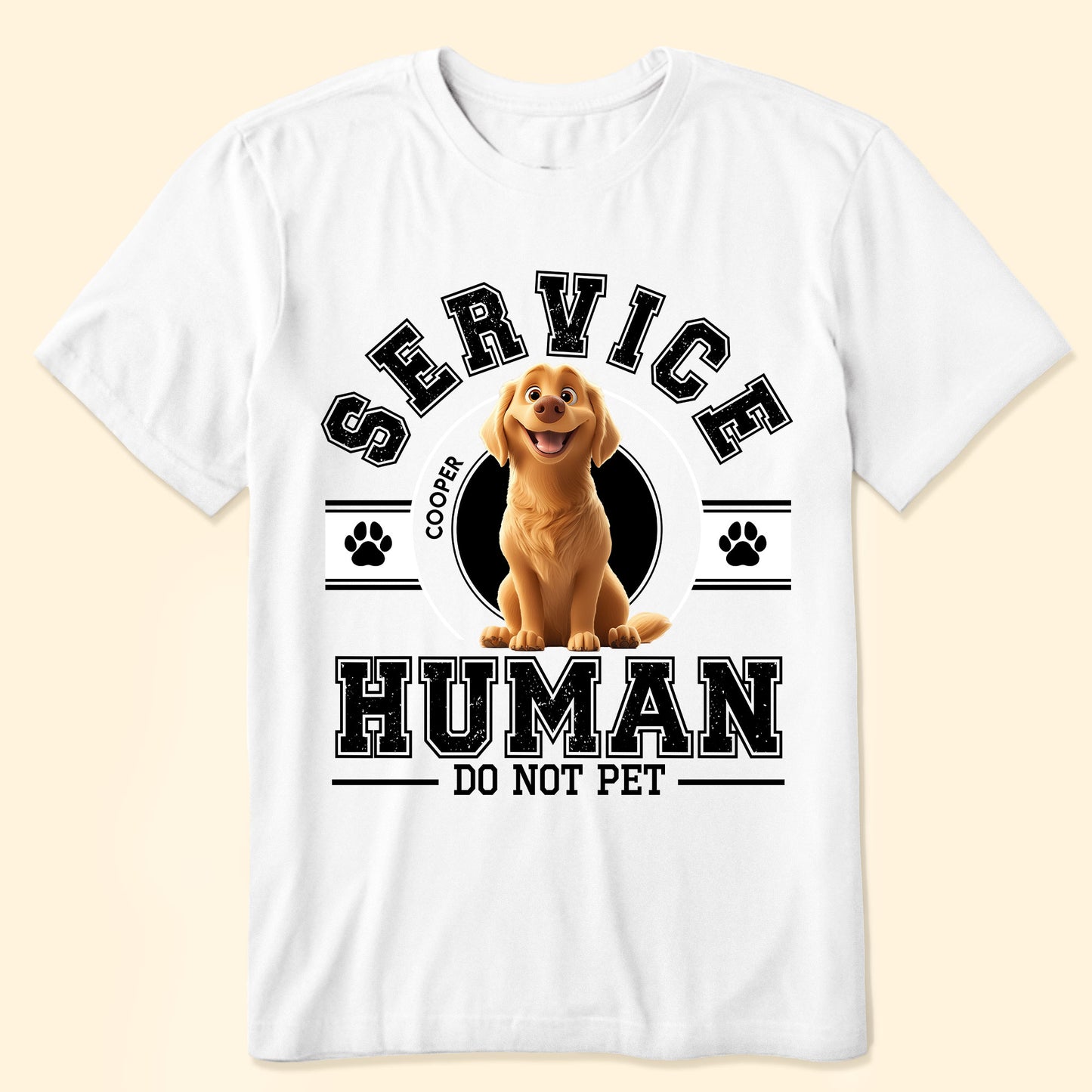 Service Human, Do Not Pet - Personalized Shirt