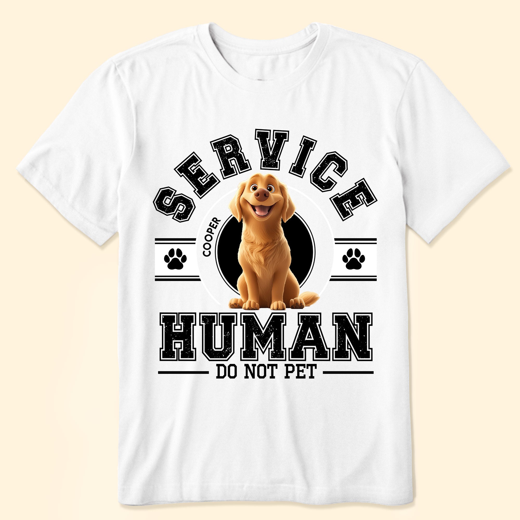 Service Human, Do Not Pet - Personalized Shirt