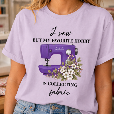 Sewciopath, Sewing Machine With Birth Flower Gift For Grandma, Mom , Sewing Lover - Personalized Shirt