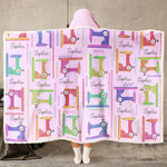 Sewing Lover, Custom Name - Personalized Wearable Blanket Hoodie