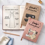 Sewing-Journal-Custom-Sewing-Machine,-Birth-Flower,-Name-Personalized-Journal-2