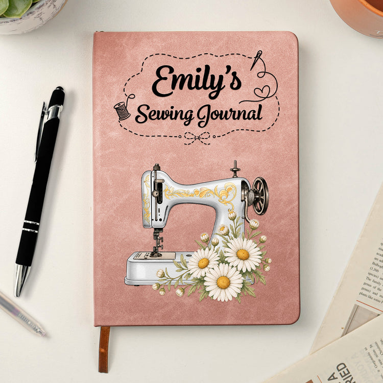 Sewing-Journal-Custom-Sewing-Machine,-Birth-Flower,-Name-Personalized-Journal-4