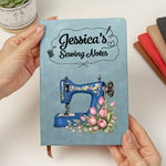 Sewing-Journal-Custom-Sewing-Machine,-Birth-Flower,-Name-Personalized-Journal-5