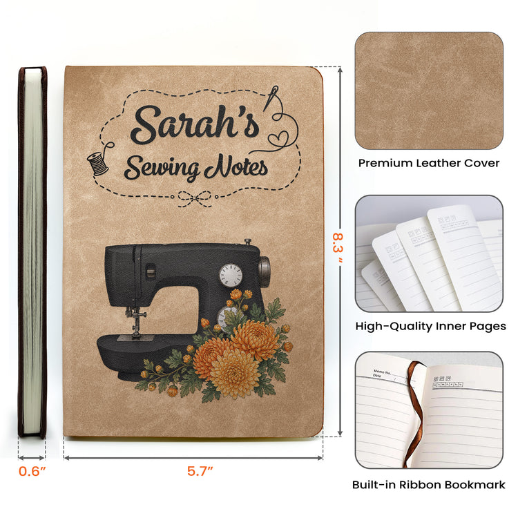 Sewing-Journal-Custom-Sewing-Machine,-Birth-Flower,-Name-Personalized-Journal-8