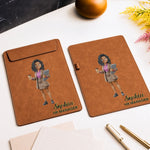 Shadow Text Style With Cute Cartoon Gift For Coworker Thank You Appreciation Gift - Personalized Clipboard
