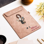 Shadow Text Style With Cute Cartoon Gift For Coworker Thank You Appreciation Gift - Personalized Clipboard