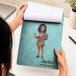 Shadow Text Style With Cute Cartoon Gift For Coworker Thank You Appreciation Gift - Personalized Clipboard