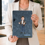 Shadow Text Style With Cute Cartoon Gift For Coworker Thank You Appreciation Gift - Personalized Clipboard
