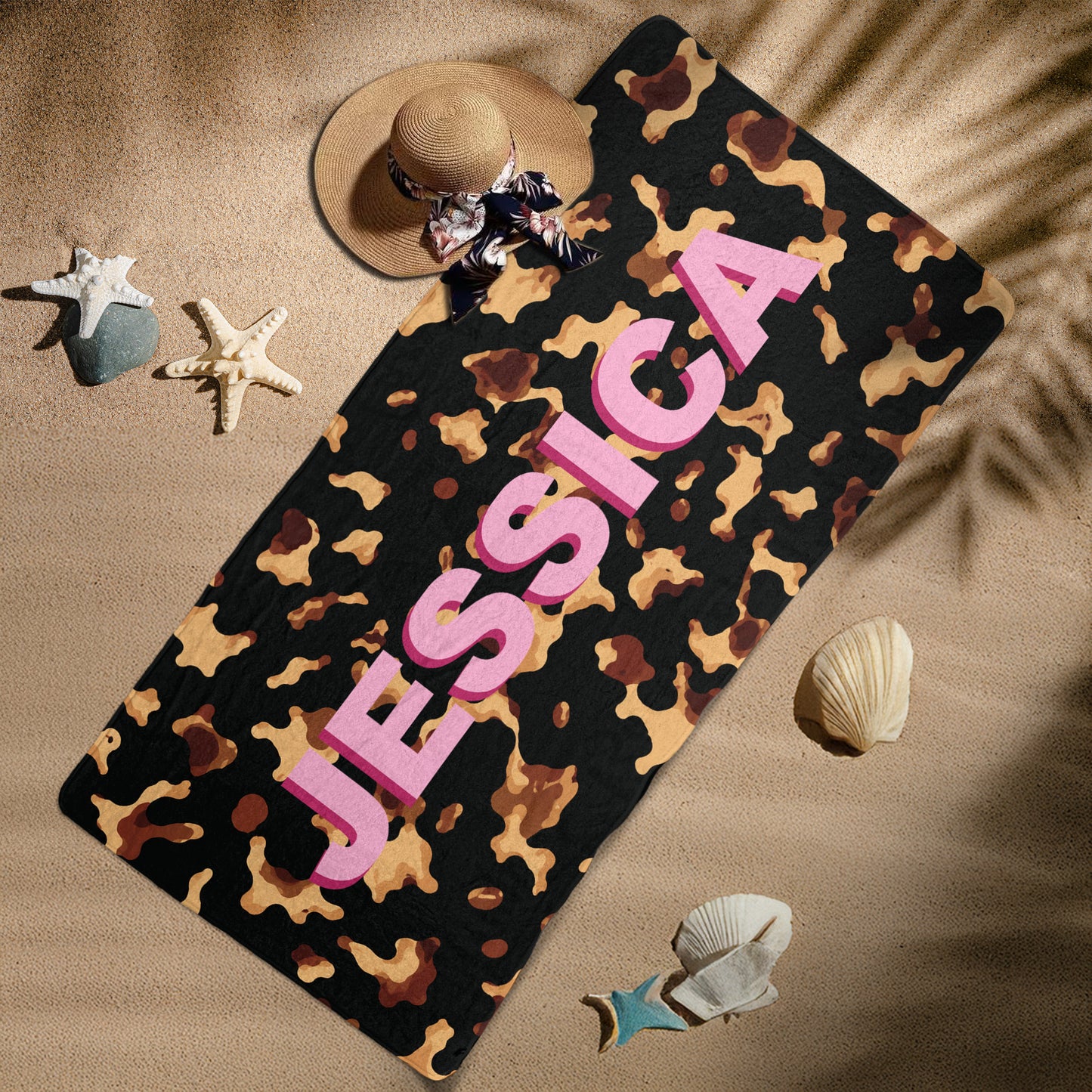 Shadow-Initial-Custom-Name--Personalized-Beach-Towel-6