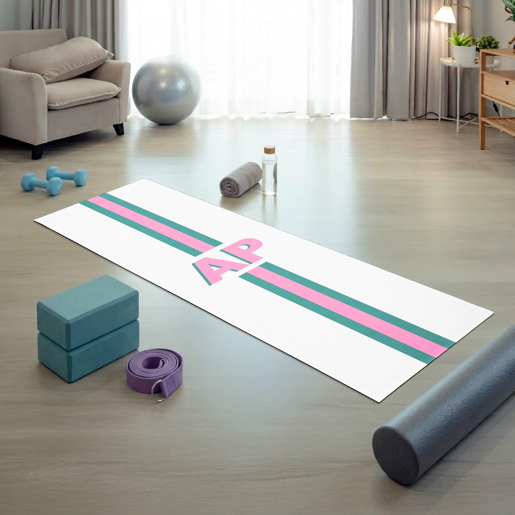 Shadow-Monogram-Letter-Name-Personalized-Yoga-Mat-4