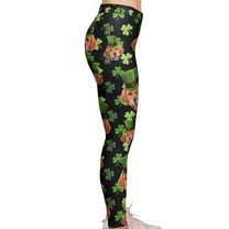 Shamrock Pet Face - Personalized Photo Leggings