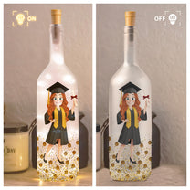 She Believed She Could So She Did Graduation - Personalized Bottle Lamp
