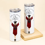 She Believed She Could So She Did - Graduation Gift - Personalized Skinny Tumbler