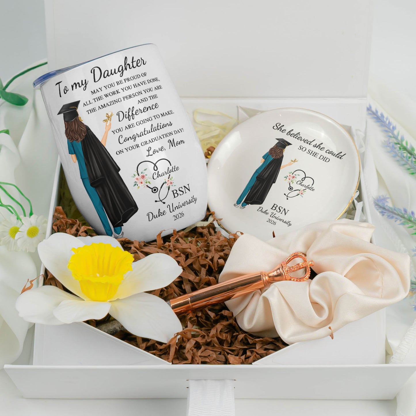 She Believed She Could So She Did Nursing - Graduation Gift Box Set