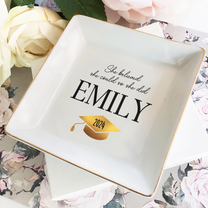 She Believed She Could So She Did - Personalized Jewelry Dish