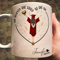 She Believed She Could So She Did - Personalized Mug