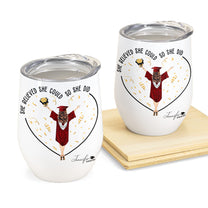 She Believed She Could So She Did - Personalized Wine Tumbler