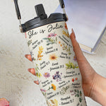 She Is Beautiful, Strong, Enough Bible Verses - Personalized 30oz Tumbler With Handle