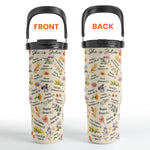 She Is Beautiful, Strong, Enough Bible Verses - Personalized 30oz Tumbler With Handle