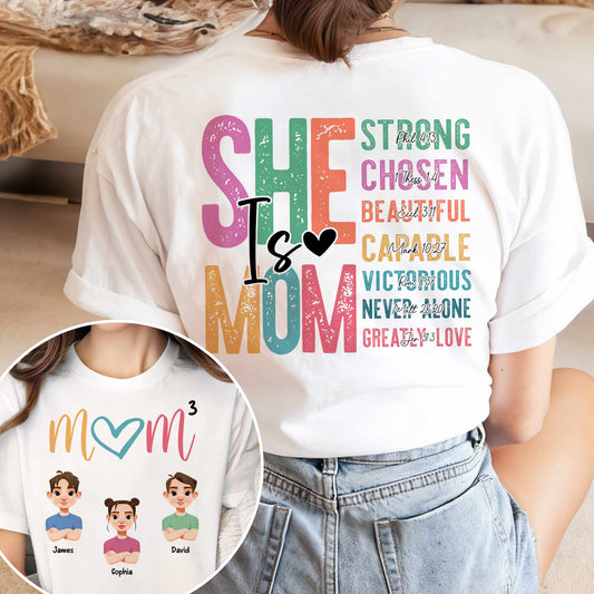 She Is Mom - Personalized Shirt