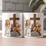 She Who Kneels Before God Can Stand Before Anyone Gift For Her - Personalized Mug