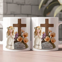 She Who Kneels Before God Can Stand Before Anyone Gift For Her - Personalized Mug