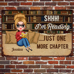 Shh! I'm Reading - Personalized Metal Sign