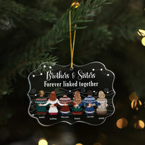 Siblings Are Like Stars You Know They’re Always There - Personalized Acrylic Ornament