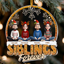 Siblings Forever - Personalized Acrylic Ornament