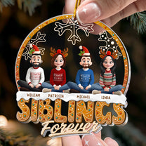 Siblings Forever - Personalized Acrylic Ornament